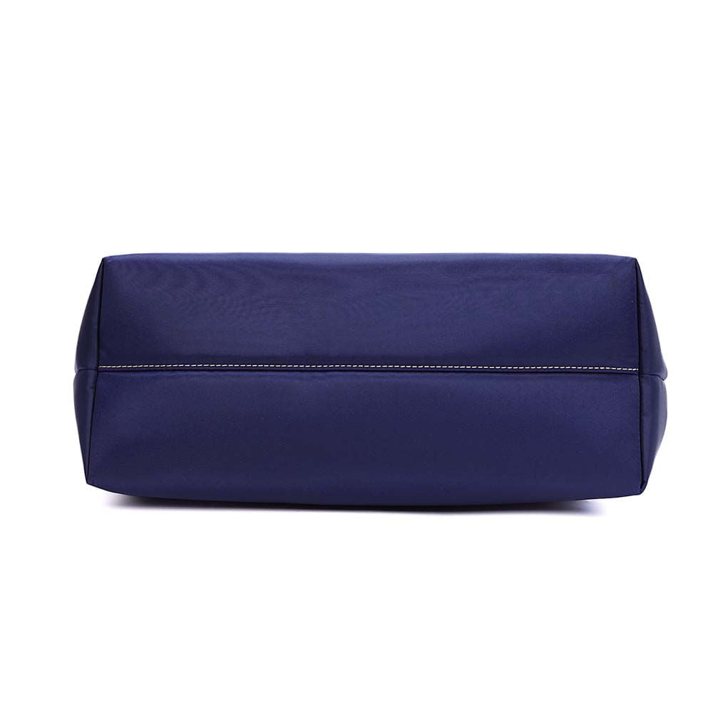 Bolsa Shopper Santa Lolla Azul Alça Caramelo