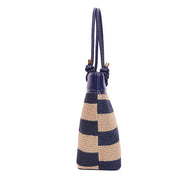 Bolsa Shopper Santa Lolla Azul Tramada Listras