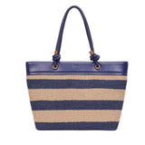 Bolsa Shopper Santa Lolla Azul Tramada Listras
