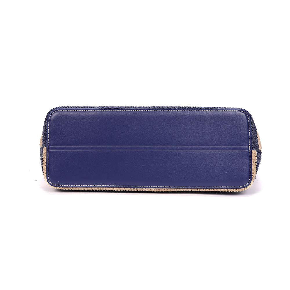 Bolsa Shopper Santa Lolla Azul Tramada Listras