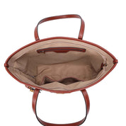 Bolsa Shopper Santa Lolla Bege Alças Marrom