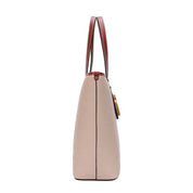 Bolsa Shopper Santa Lolla Bege Alças Marrom