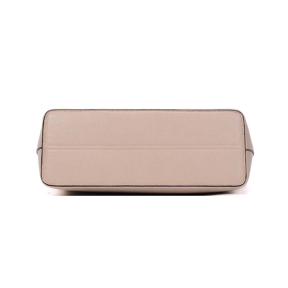 Bolsa Shopper Santa Lolla Bege Alças Marrom