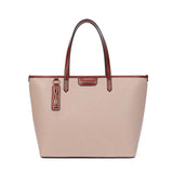 Bolsa Shopper Santa Lolla Bege Alças Marrom