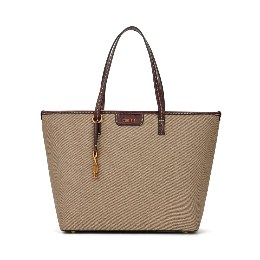 Bolsa Shopper Santa Lolla Bege Canvas