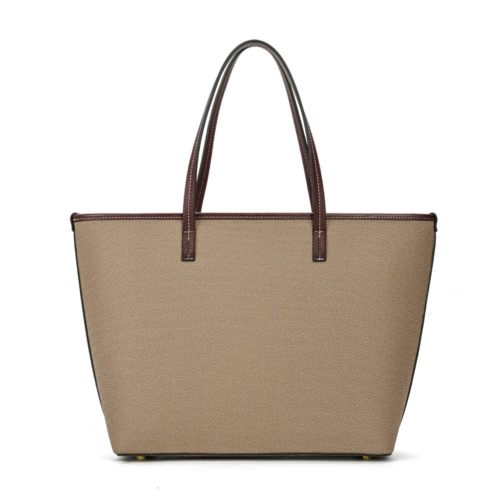 Bolsa Shopper Santa Lolla Bege Canvas