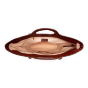 Bolsa Shopper Santa Lolla Bege Tramada Alças Longas