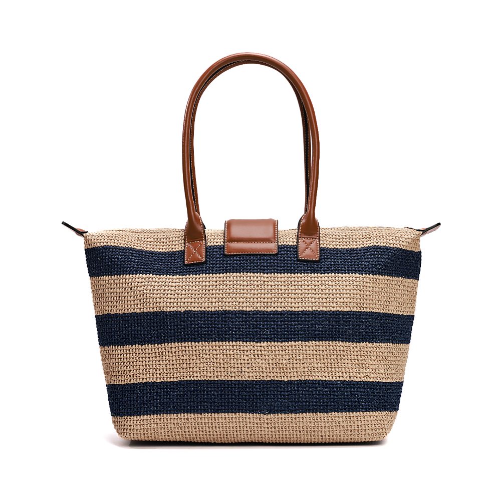 Bolsa Shopper Santa Lolla Bege Tramada Listrada