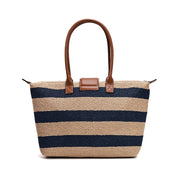 Bolsa Shopper Santa Lolla Bege Tramada Listrada