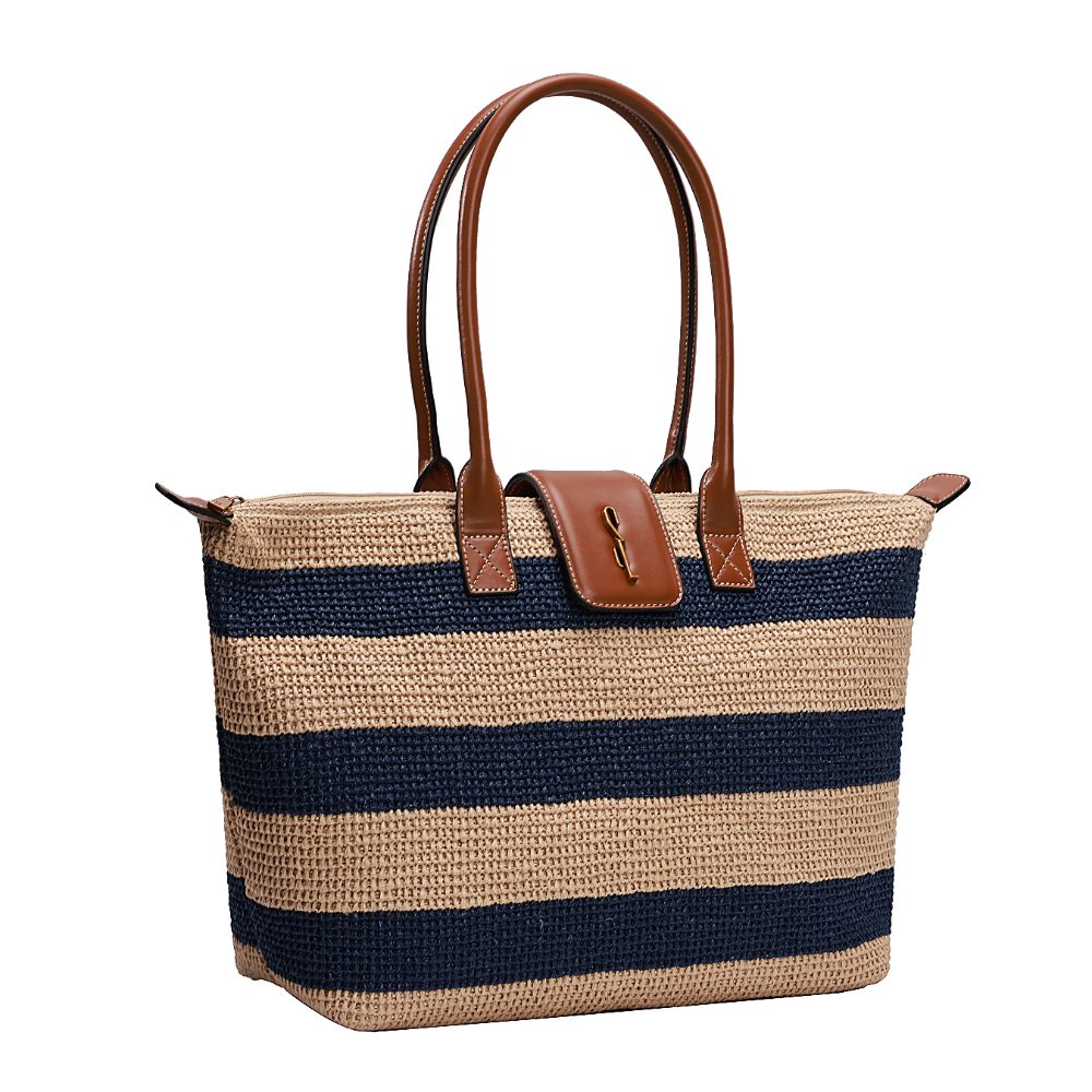 Bolsa Shopper Santa Lolla Bege Tramada Listrada