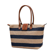 Bolsa Shopper Santa Lolla Bege Tramada Listrada