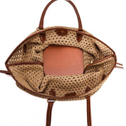 Bolsa Shopper Santa Lolla Bege Tressê Grande