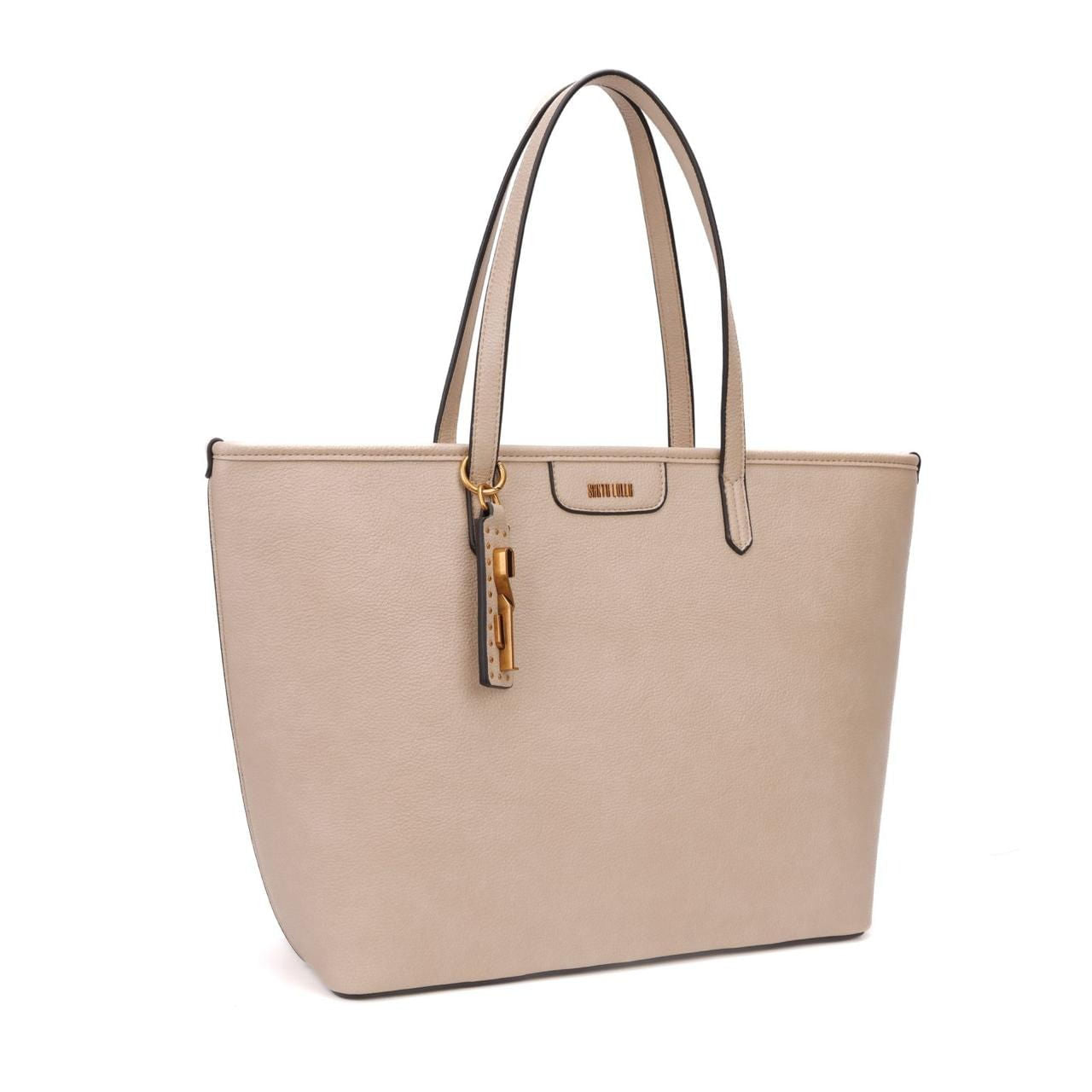 Bolsa Shopper Santa Lolla Bege Vivo Contrastante