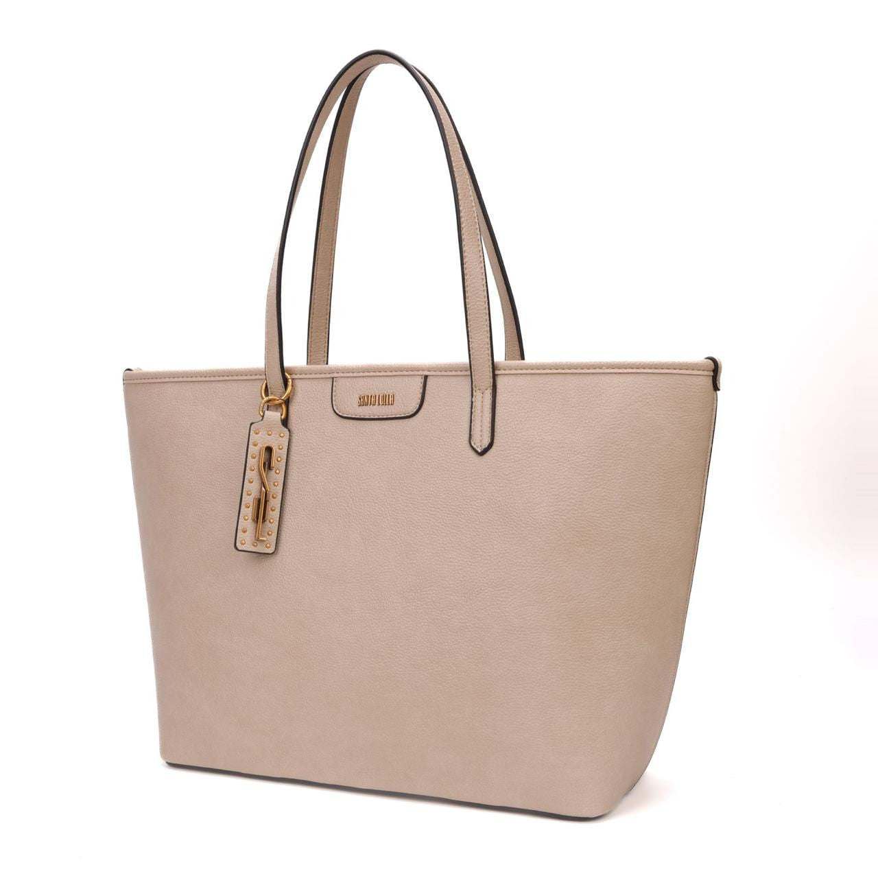 Bolsa Shopper Santa Lolla Bege Vivo Contrastante
