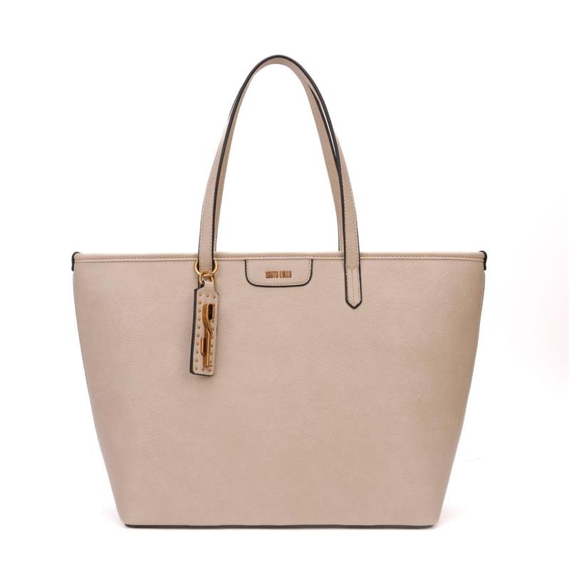 Bolsa Shopper Santa Lolla Bege Vivo Contrastante