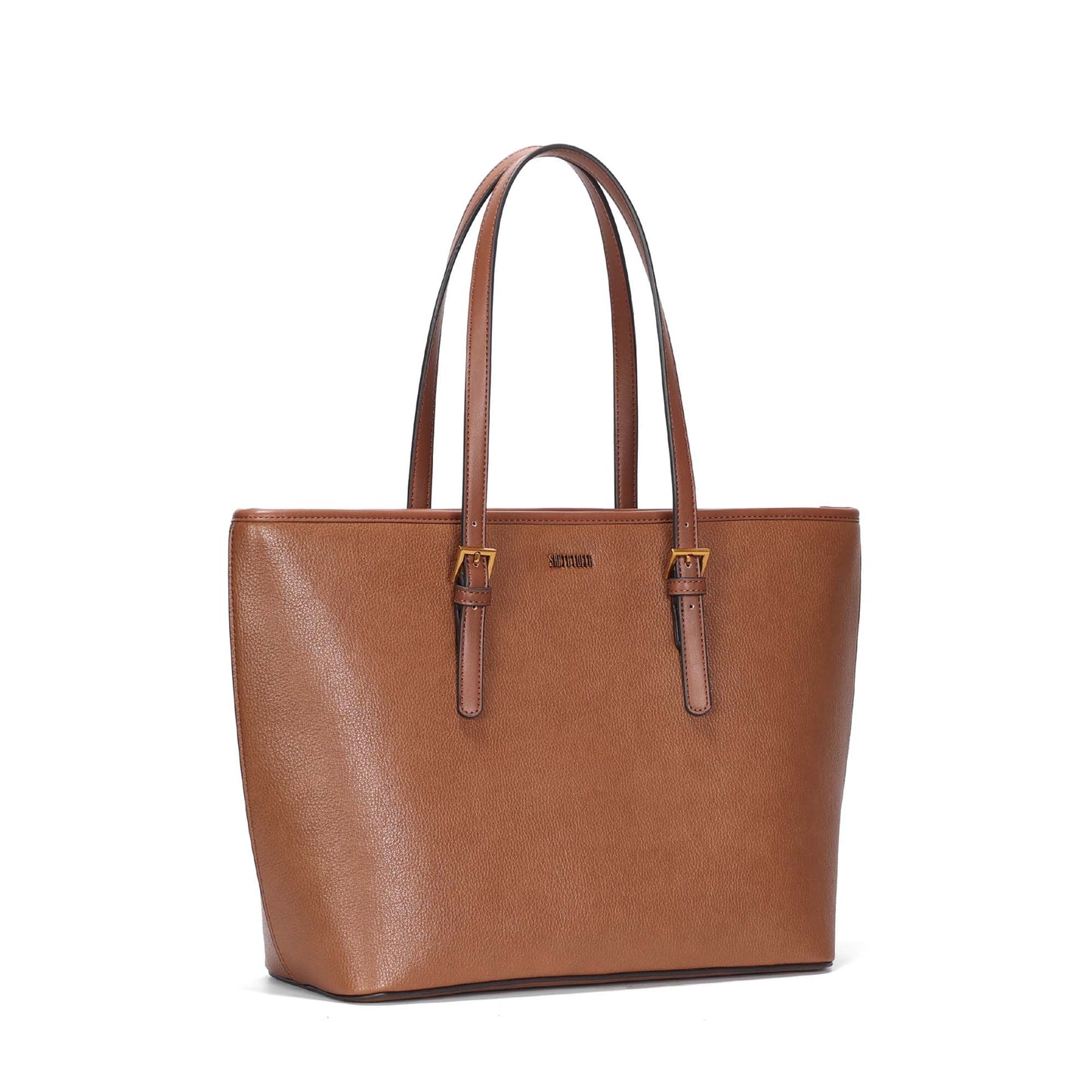 Bolsa Shopper Santa Lolla Caramelo Alça Fivelas