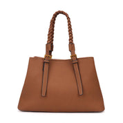 Bolsa Shopper Santa Lolla Caramelo Alça Trançada