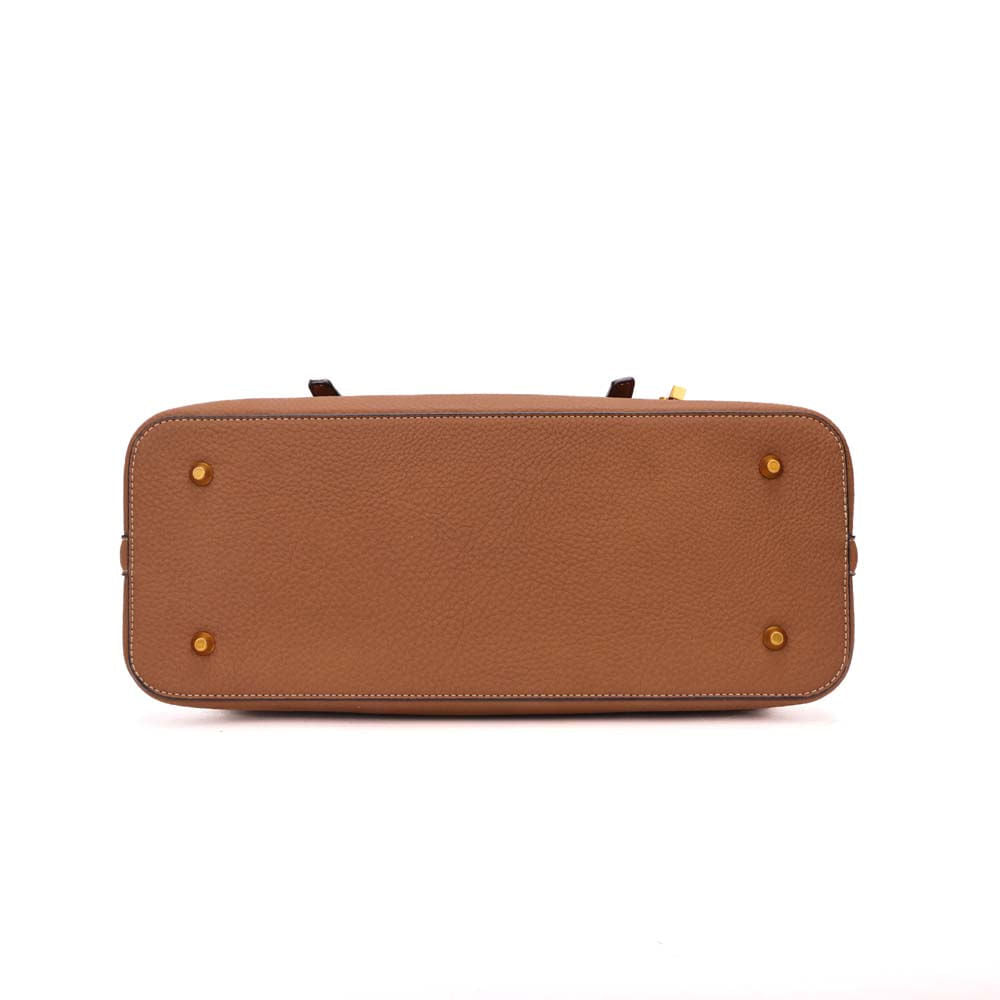 Bolsa Shopper Santa Lolla Caramelo Alça Trançada