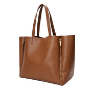 Bolsa Shopper Santa Lolla Caramelo Zíper Frontal