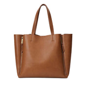 Bolsa Shopper Santa Lolla Caramelo Zíper Frontal