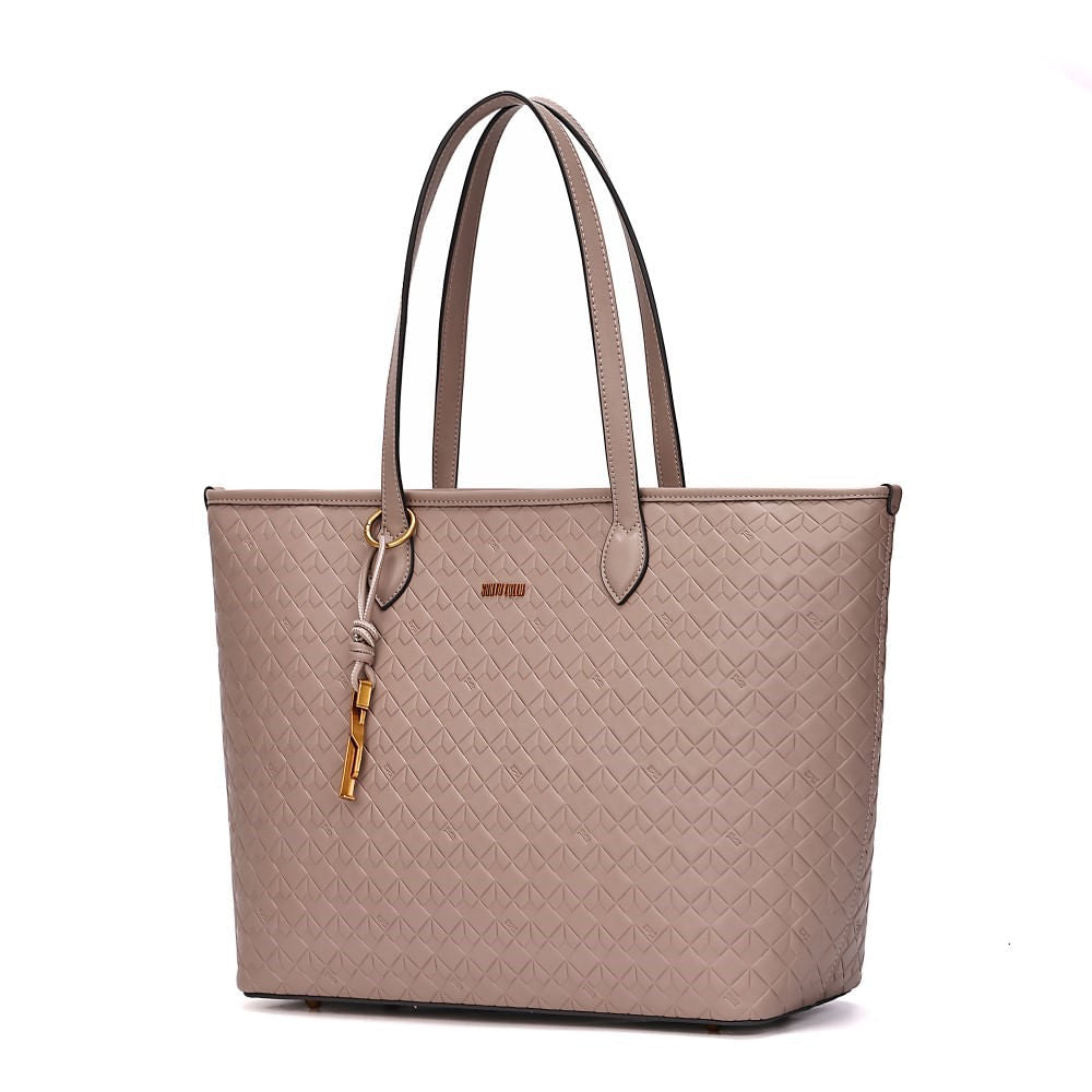 Bolsa Shopper Santa Lolla Cinza Fog Alça De Ombro
