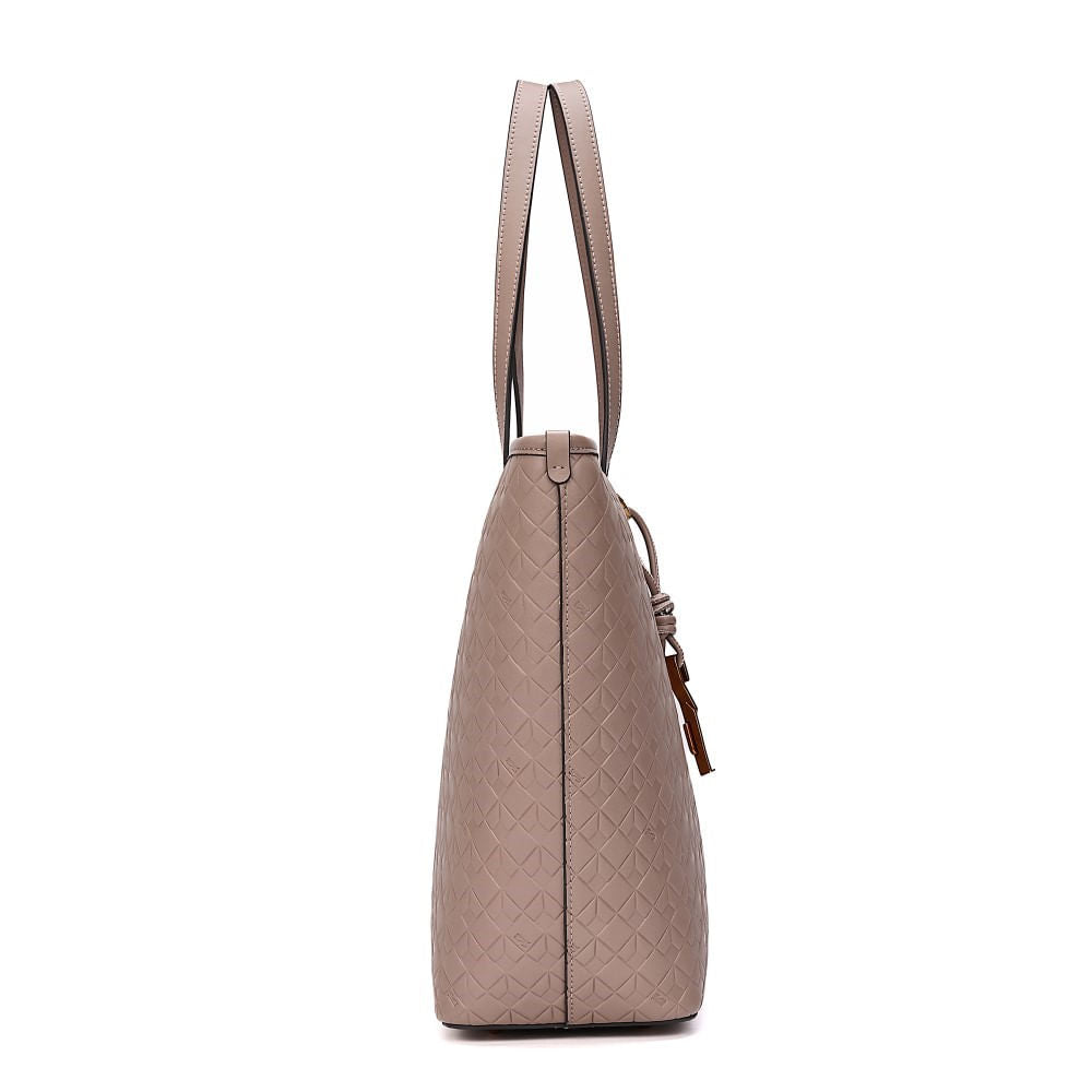 Bolsa Shopper Santa Lolla Cinza Fog Alça De Ombro