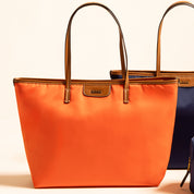 Bolsa Shopper Santa Lolla Laranja Alça Marrom