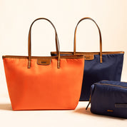 Bolsa Shopper Santa Lolla Laranja Alça Marrom