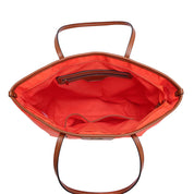 Bolsa Shopper Santa Lolla Laranja Alça Marrom