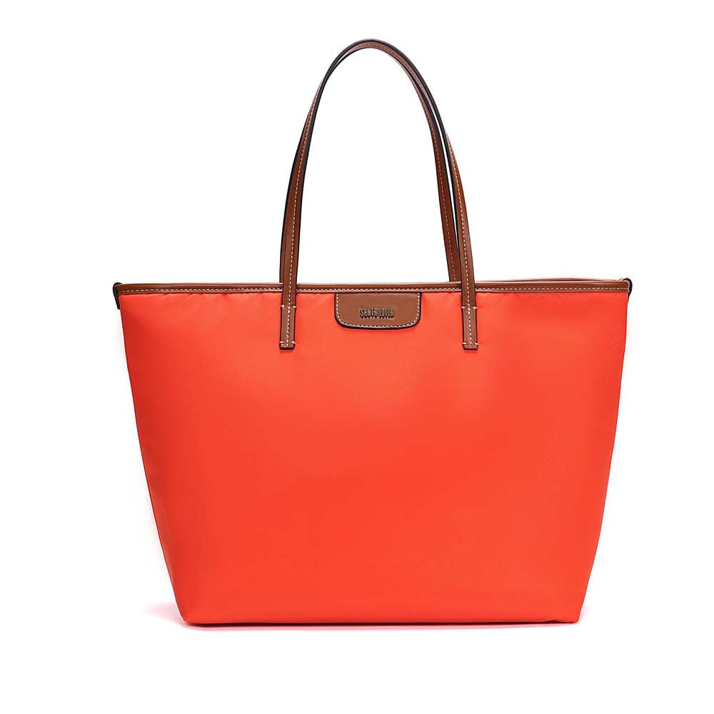 Bolsa Shopper Santa Lolla Laranja Alça Marrom