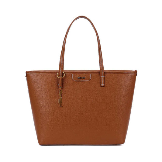 Bolsa Shopper Santa Lolla Marrom Alça De Ombro