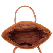 Bolsa Shopper Santa Lolla Marrom Alça De Ombro