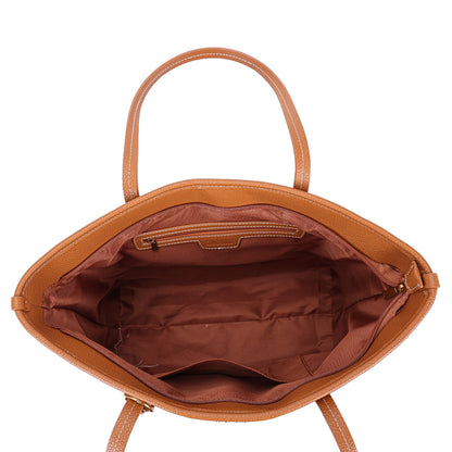 Bolsa Shopper Santa Lolla Marrom Alça De Ombro