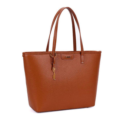 Bolsa Shopper Santa Lolla Marrom Alça De Ombro