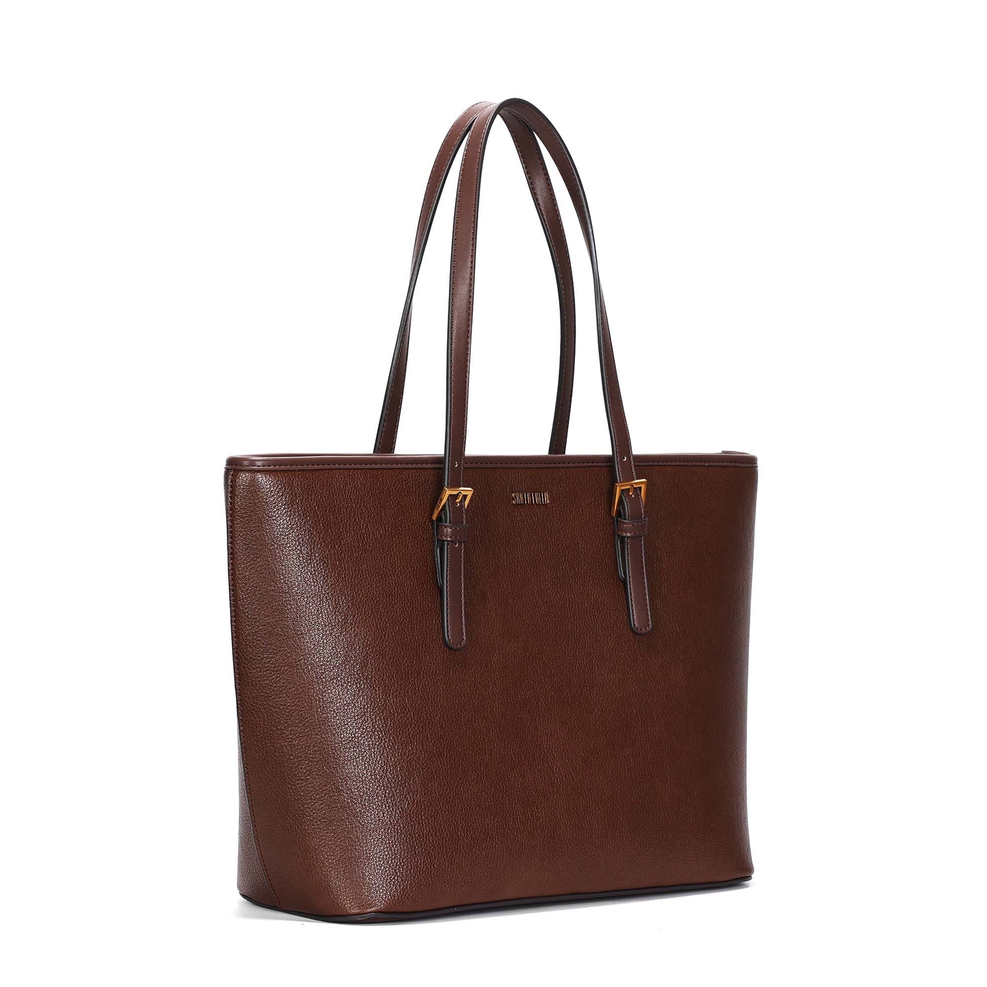 Bolsa Shopper Santa Lolla Marrom Alça Ombro