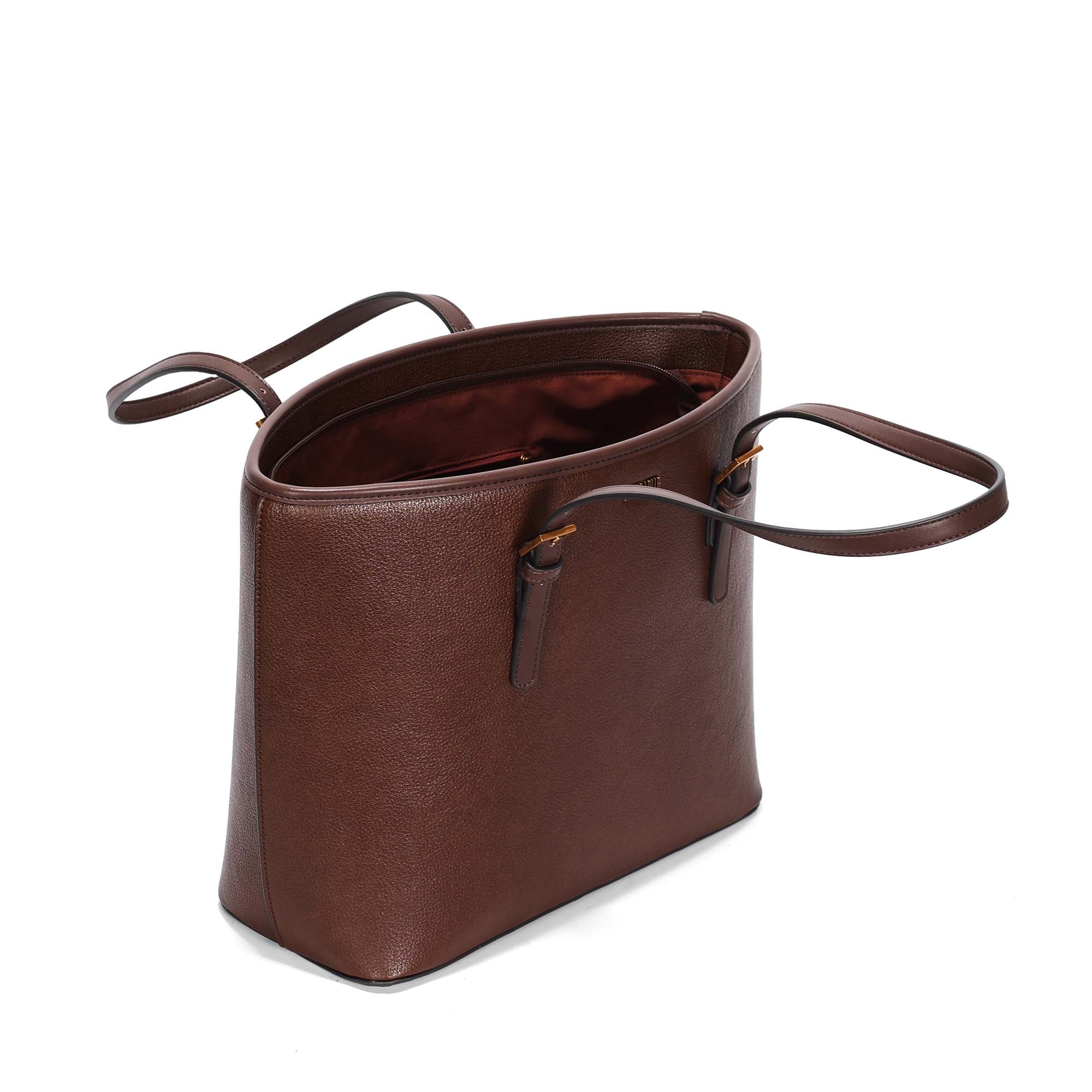 Bolsa Shopper Santa Lolla Marrom Alça Ombro