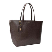 Bolsa Shopper Santa Lolla Marrom Croco Pingente