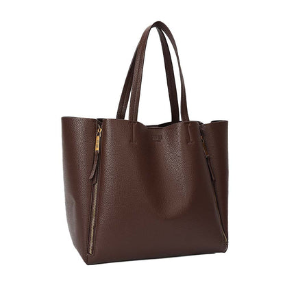 Bolsa Shopper Santa Lolla Marrom Floater Zíperes