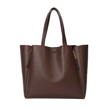 Bolsa Shopper Santa Lolla Marrom Floater Zíperes