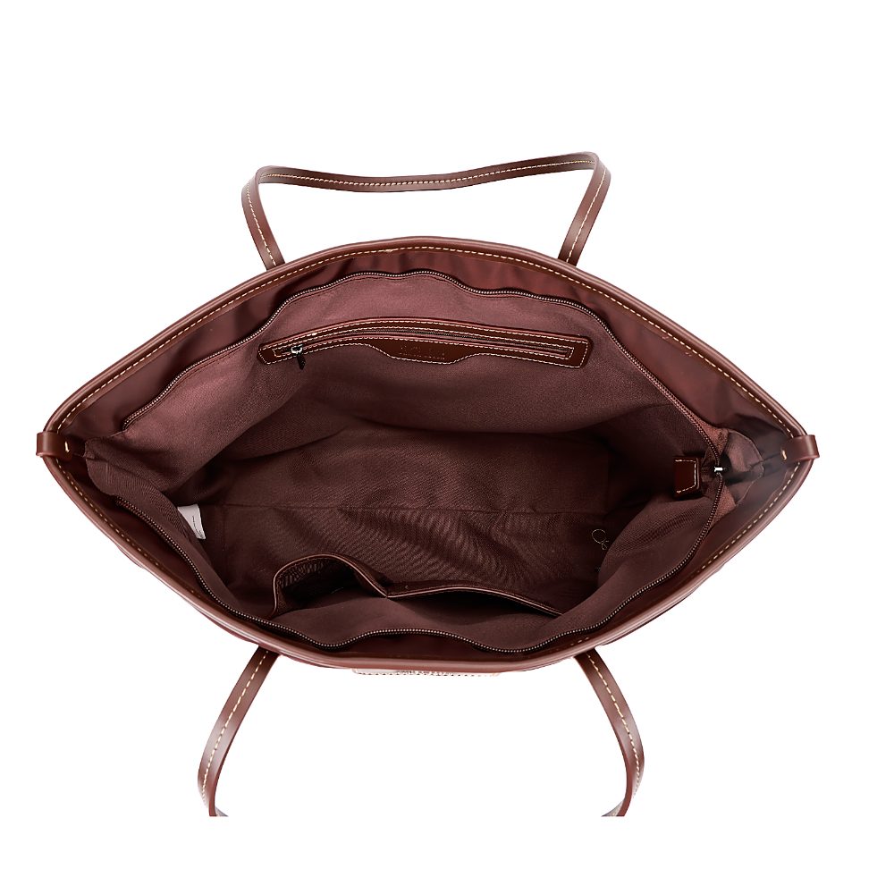 Bolsa Shopper Santa Lolla Marrom Texturizada Grande