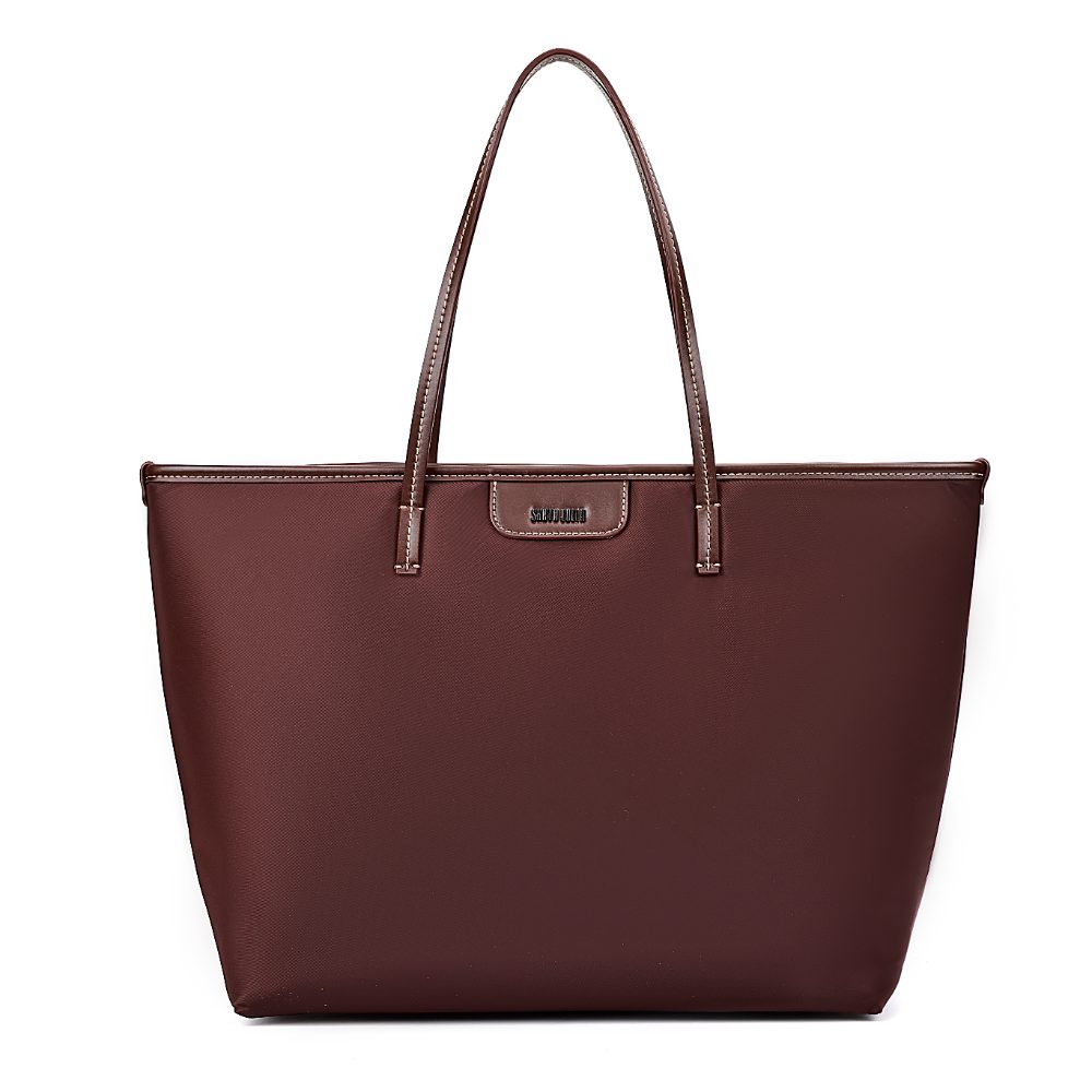 Bolsa Shopper Santa Lolla Marrom Texturizada Grande