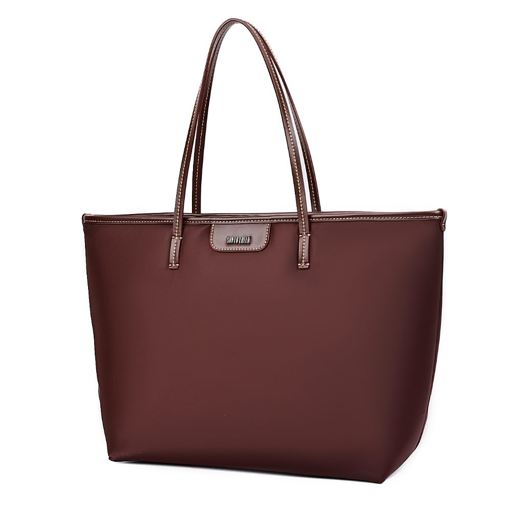 Bolsa Shopper Santa Lolla Marrom Texturizada Grande