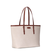 Bolsa Shopper Santa Lolla Off White Alça Marrom