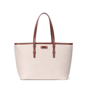 Bolsa Shopper Santa Lolla Off White Alça Marrom