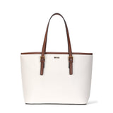Bolsa Shopper Santa Lolla Off White Alças Marrom