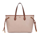 Bolsa Shopper Santa Lolla Off White Detalhes Dourados