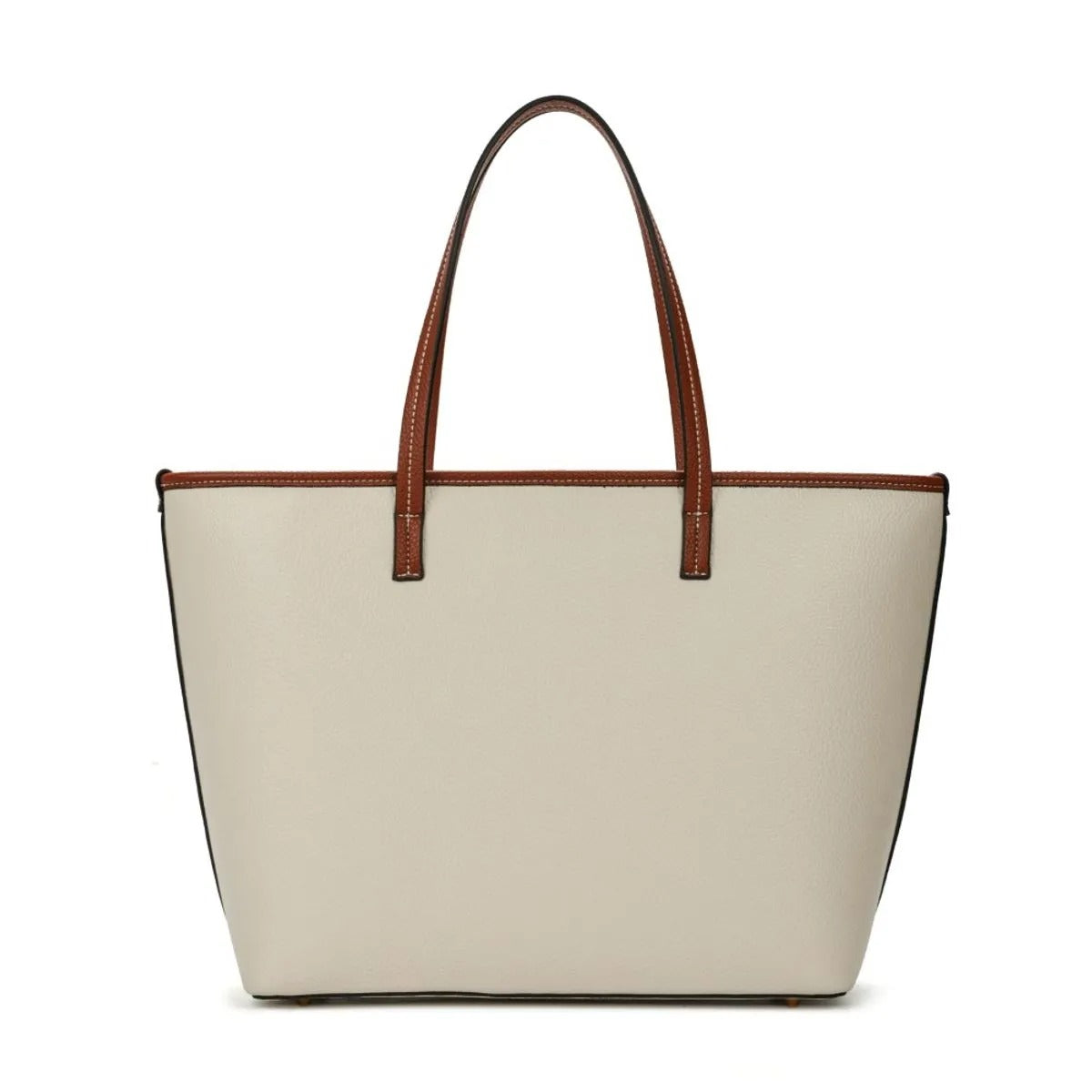 Bolsa Shopper Santa Lolla Off White Viés Caramelo