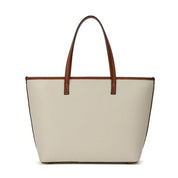 Bolsa Shopper Santa Lolla Off White Viés Caramelo
