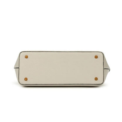 Bolsa Shopper Santa Lolla Off White Viés Caramelo