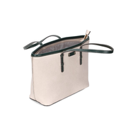 Bolsa Shopper Santa Lolla Off White Zíper Alça Verde